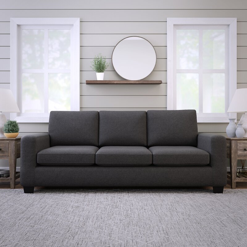 Kane 83a?? Square Arm Sofa With Reversible Cushions