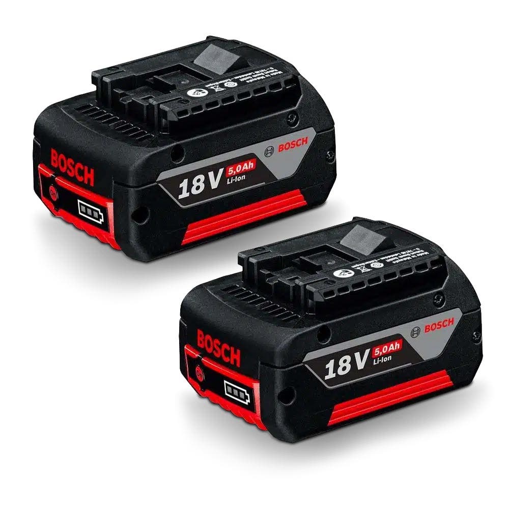 BOSCH 18V 2 x 5.0Ah Lithium-Ion Battery Kit 0615990M5J