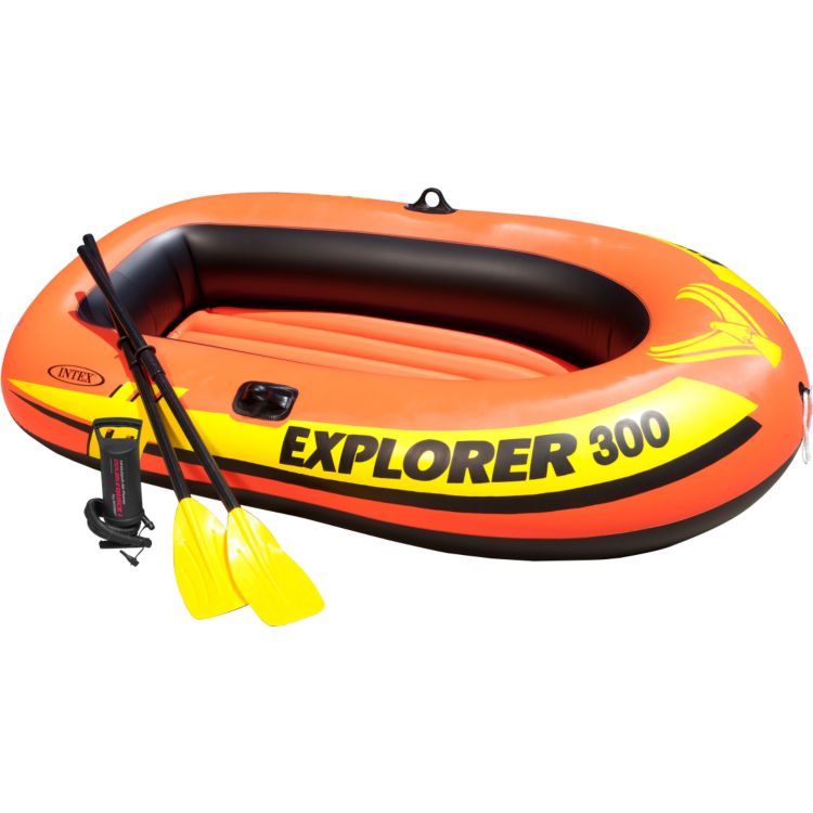 Intex Explorer 300 Inflatable Boat Package