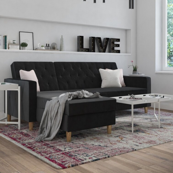 Liberty 84a?2a?2 Wide Reversible Sleeper Sofa & Chaise