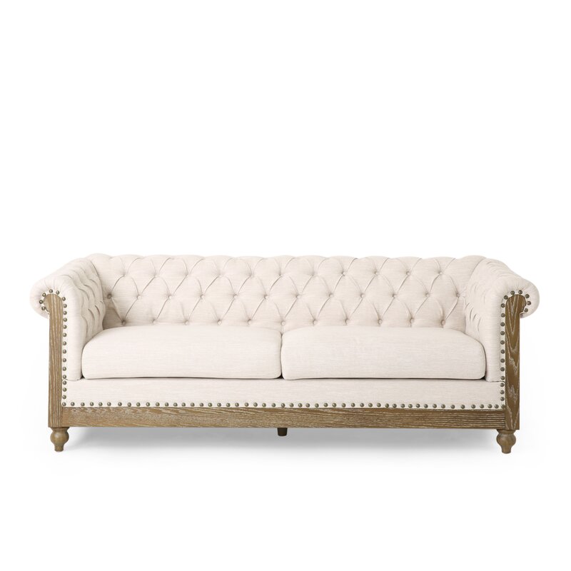 Pausch 78.75a?? Rolled Arm Chesterfield Sofa