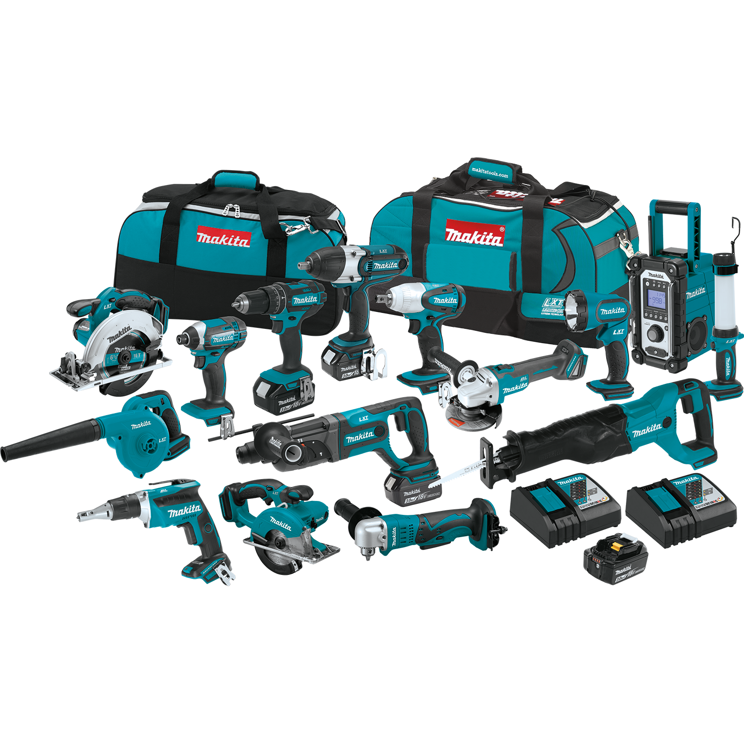 18V LXT® Lithium‑Ion Cordless 15‑Pc. Combo Kit (3.0Ah)