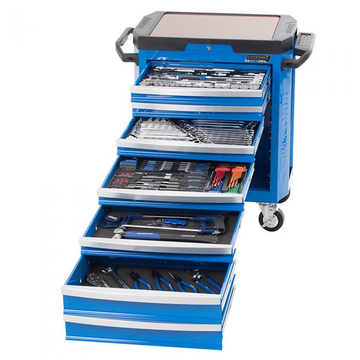 Kincrome Contour Tool Trolley Kit 242 Piece 7 Drawer - Blue K1520