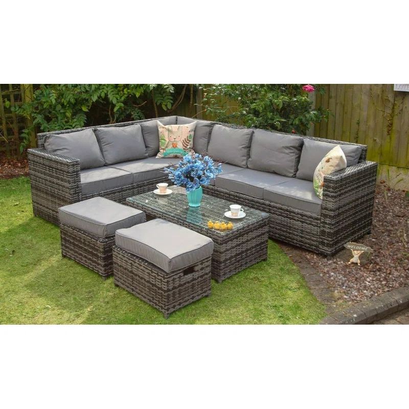 Ambrose 8 - Person Seating Group with Cushions