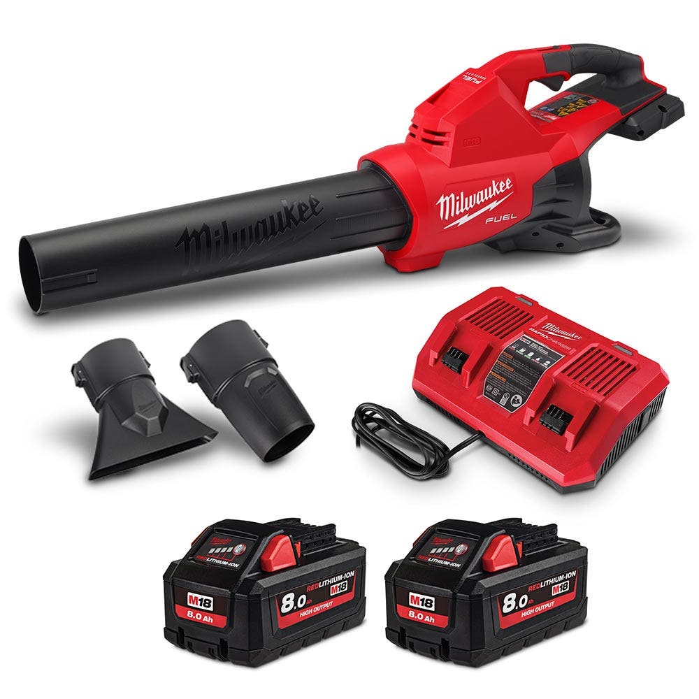MILWAUKEE 18V FUEL™2 x 8.0Ah Dual Battery Blower Kit M18F2BL802