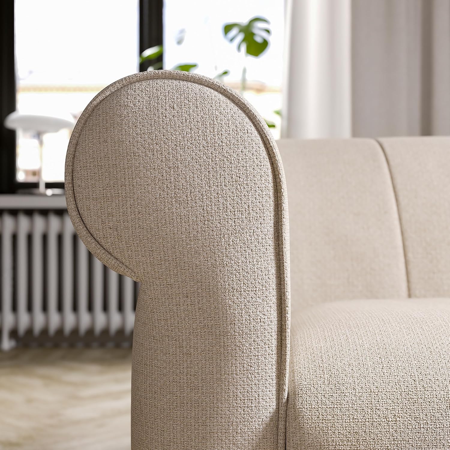 IKEA VISKAFORS 2-seat Sofa, Lejde Light Beige/Brown