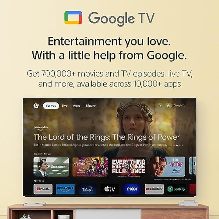Sony 85 Inch 4K Ultra HD TV X80K Series: LED Smart Google TV with Dolby Vision HDR KD85X80K- Latest Model, Black
