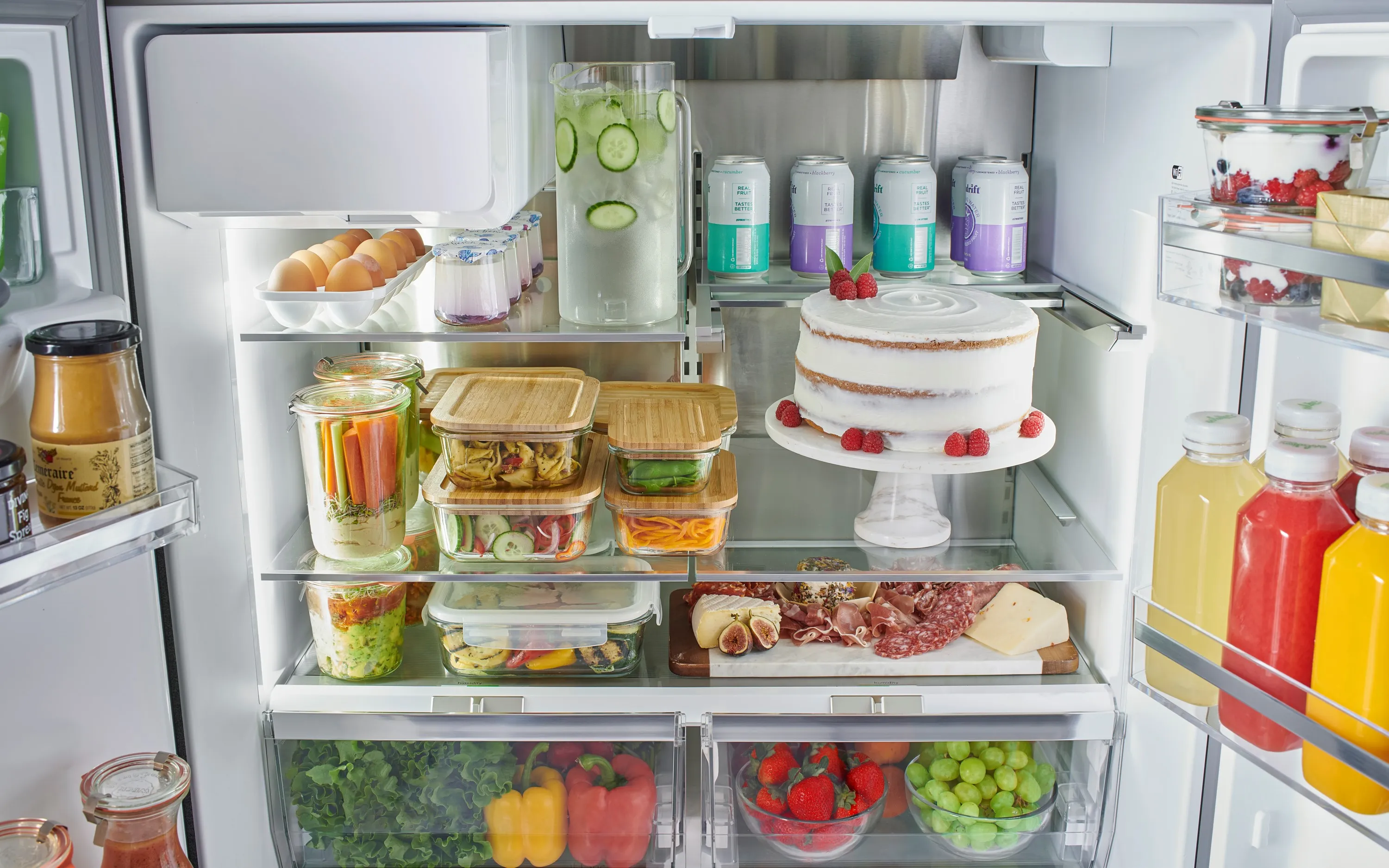 Bosch B36FD52SNS 500 Series French Door Bottom Mount Refrigerator 36'' Stainless steel (with anti-fingerprint), Total No Frost