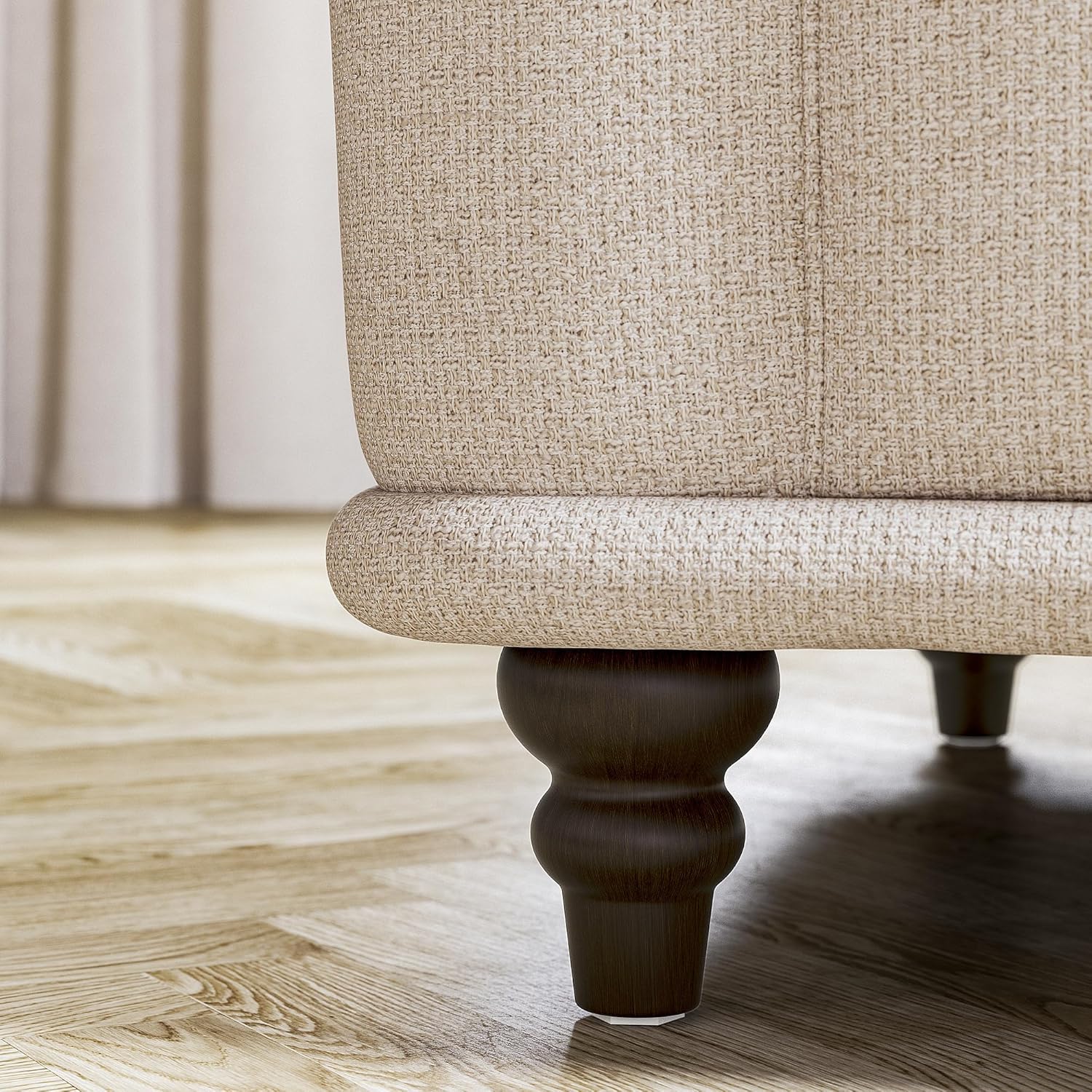 IKEA VISKAFORS 2-seat Sofa, Lejde Light Beige/Brown