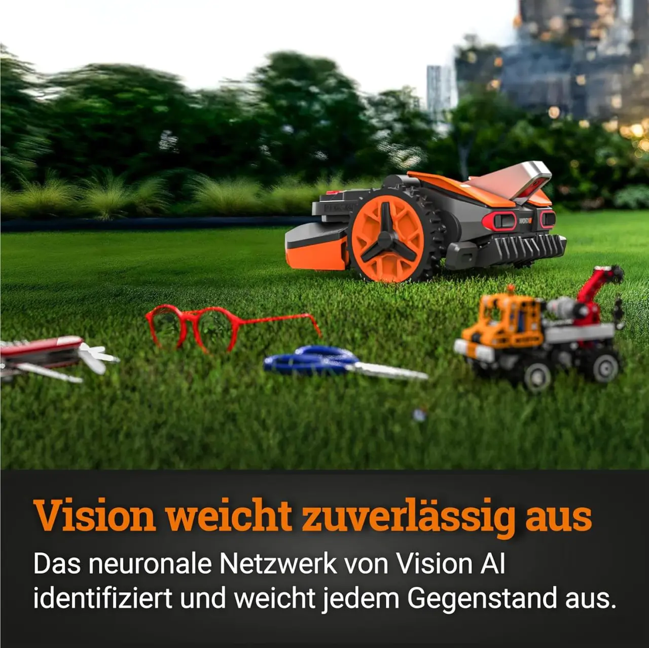 WORX Landroid Vision M600 Robotic Lawnmower WR206E.1 for Gardens up to 600 m²