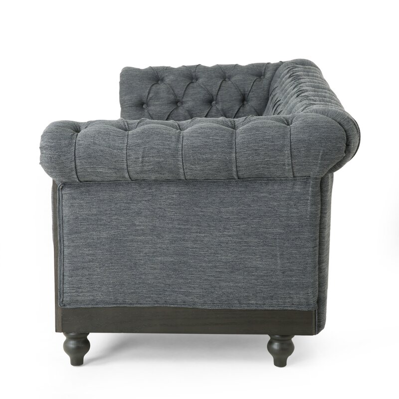Pausch 78.75” Rolled Arm Chesterfield Sofa