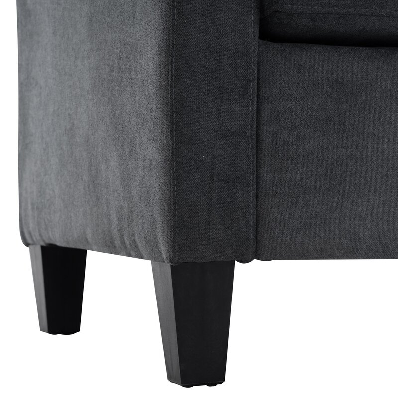 Almendarez 77′′ Wide Reversible Modular Sofa & Chaise With Ottoman