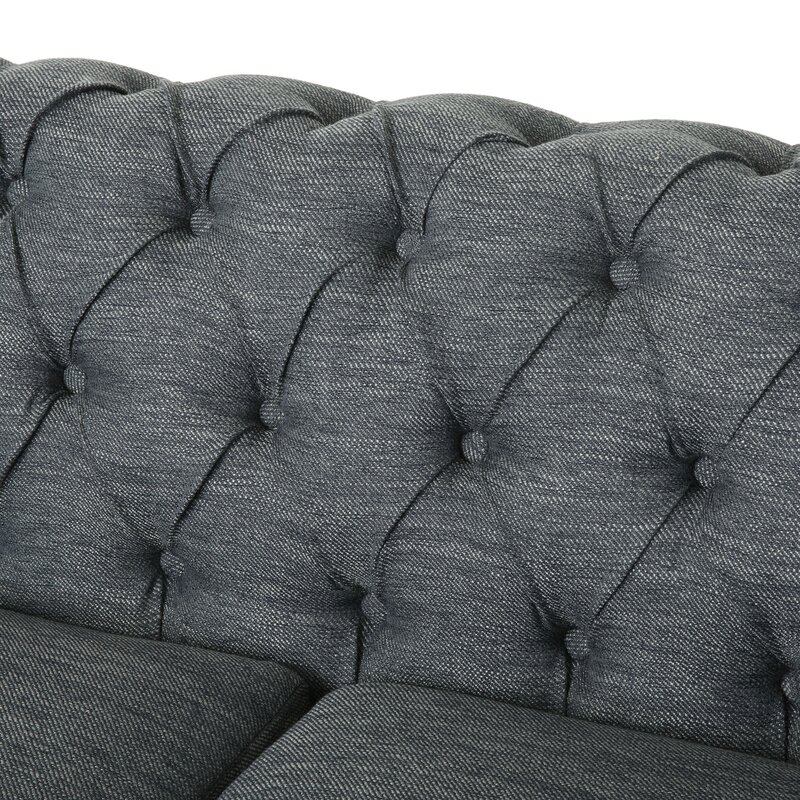 Pausch 78.75” Rolled Arm Chesterfield Sofa