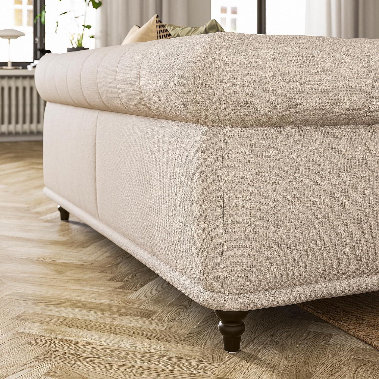 IKEA VISKAFORS 2-seat Sofa, Lejde Light Beige/Brown