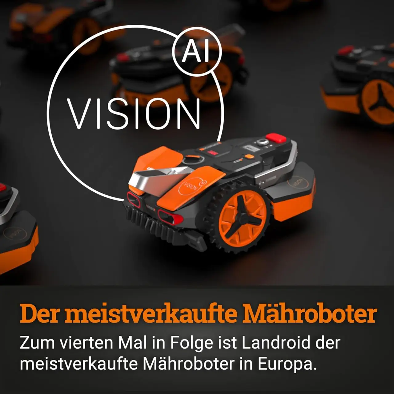 WORX Landroid Vision M600 Robotic Lawnmower WR206E.1 for Gardens up to 600 m²
