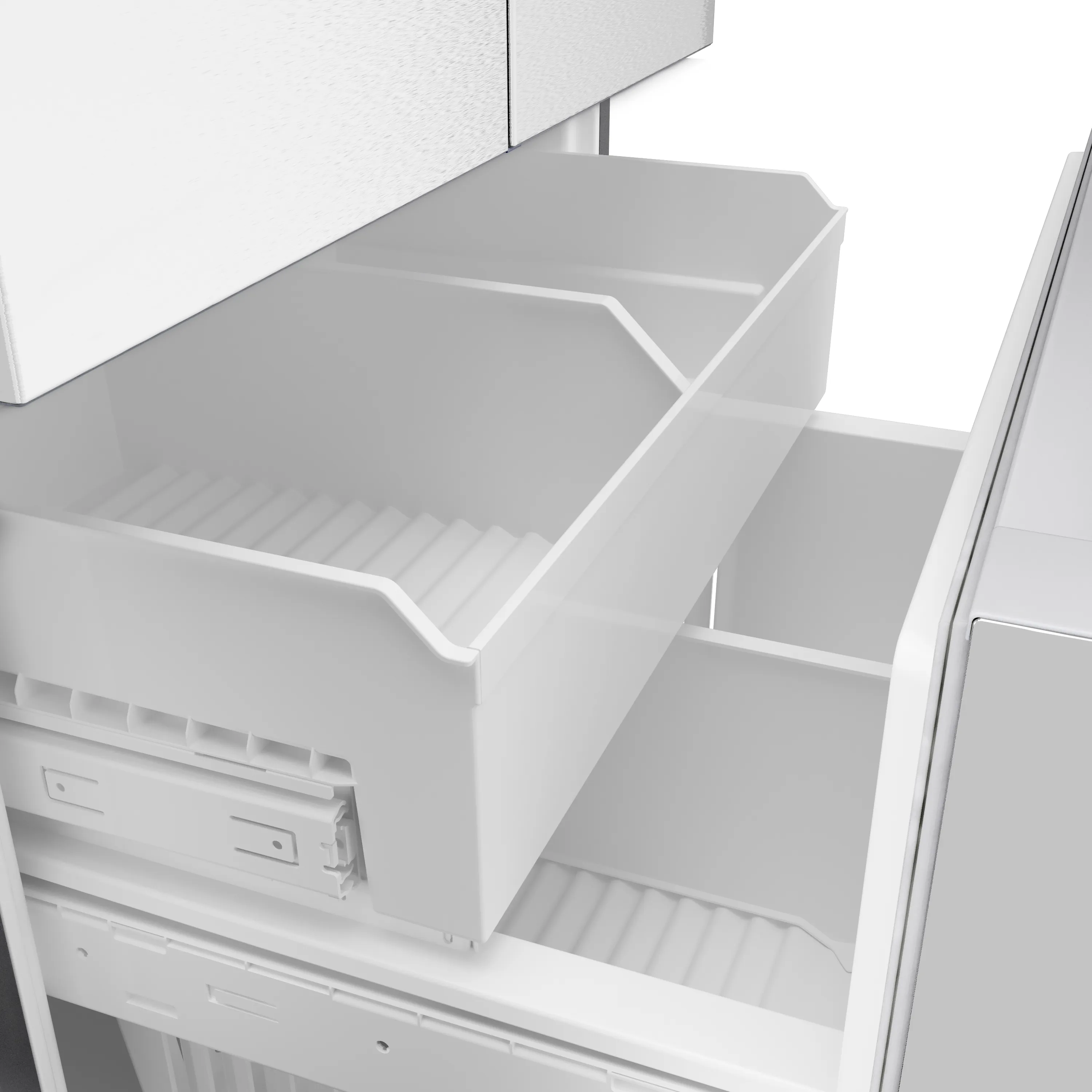 Bosch B36FD10ENS 100 Series French Door Bottom Mount Refrigerator 36'' Stainless steel (with anti-fingerprint), Total No Frost