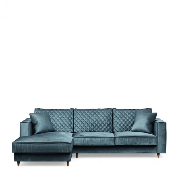 Kendall Chaise Longue Sofa Left,Estate Blue