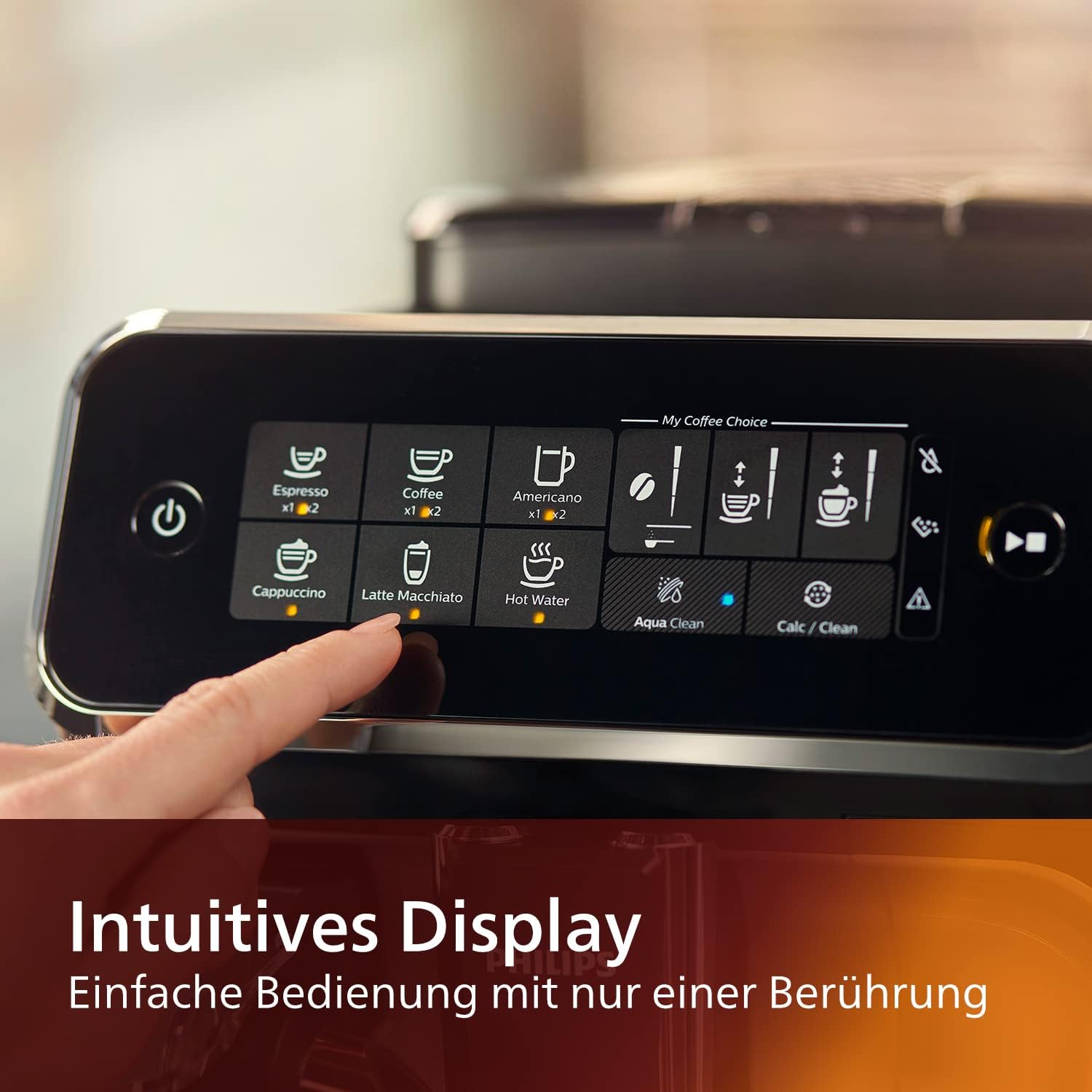 Philips 3200 series EP3246 / 70 fully automatic coffee machine, 5 specialty coffees (LatteGo milk system) black / silver lacquered