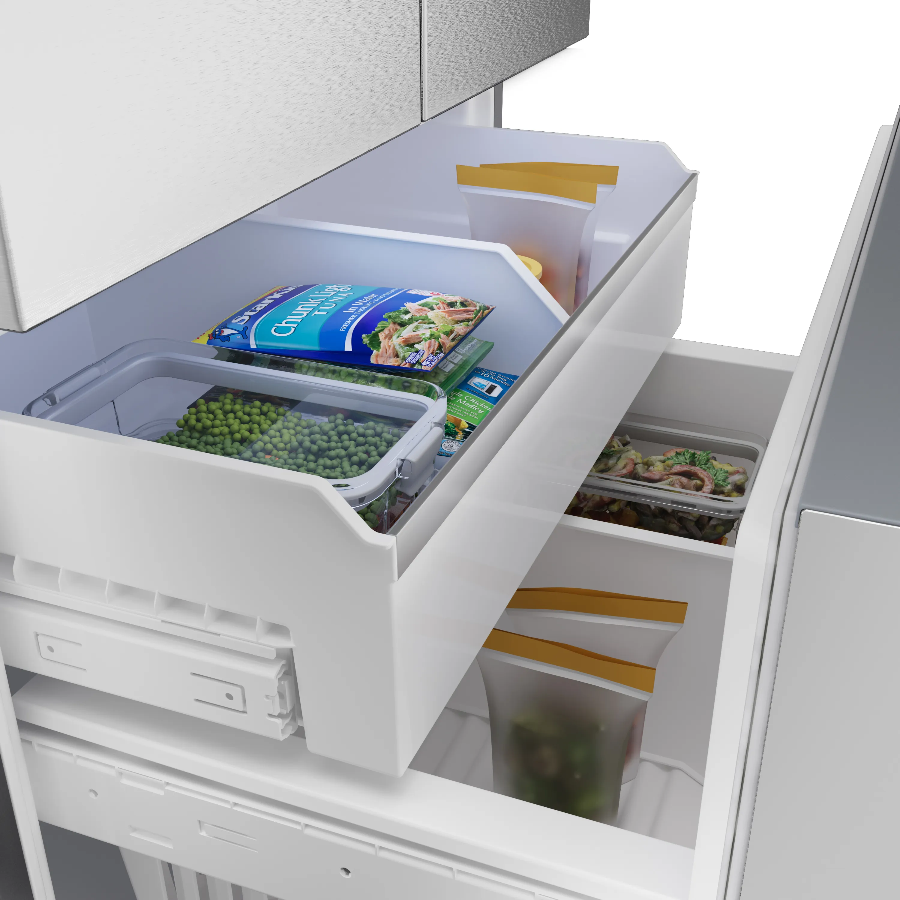 Bosch B36FD52SNS 500 Series French Door Bottom Mount Refrigerator 36'' Stainless steel (with anti-fingerprint), Total No Frost
