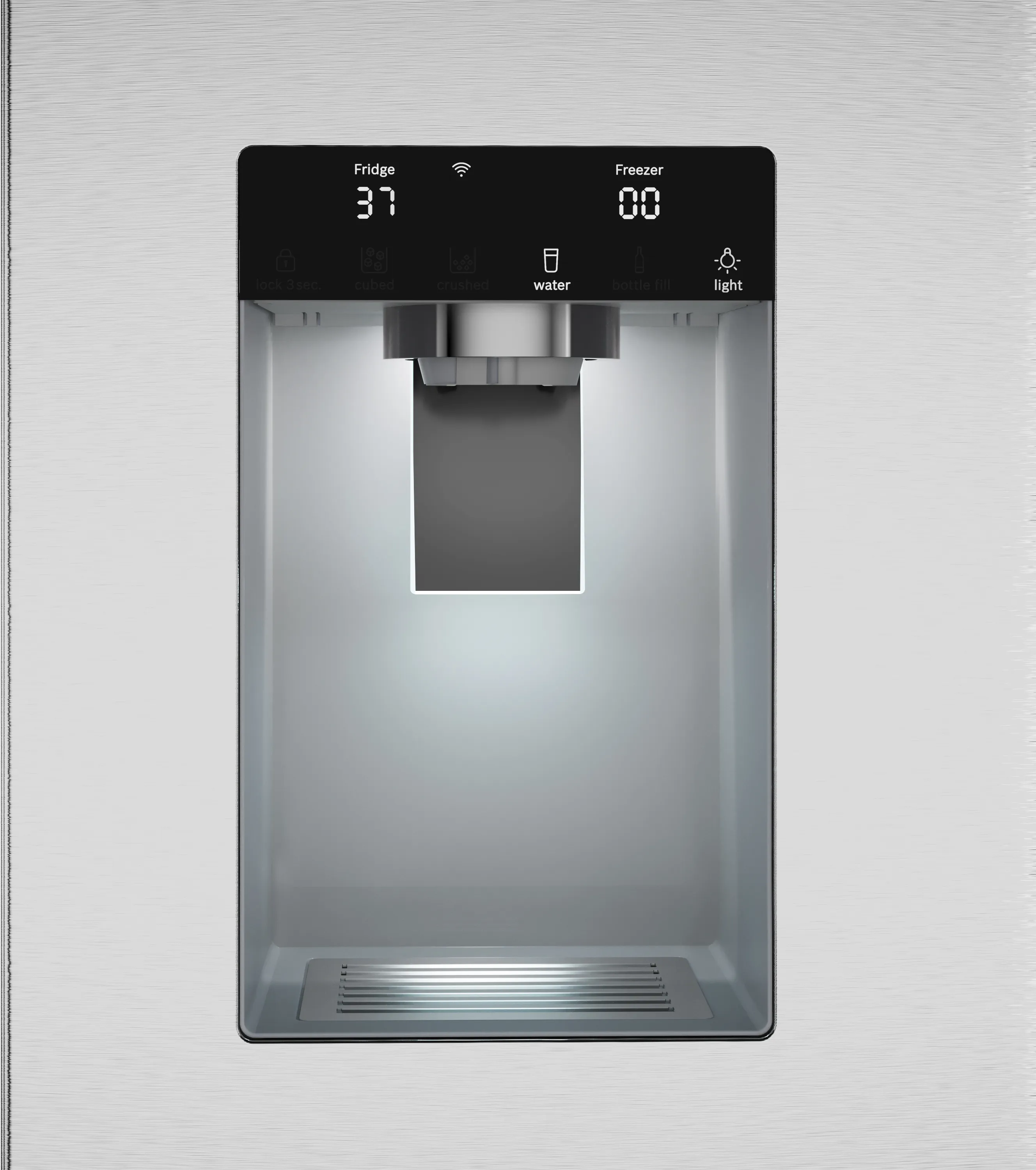 Bosch B36FD52SNS 500 Series French Door Bottom Mount Refrigerator 36'' Stainless steel (with anti-fingerprint), Total No Frost