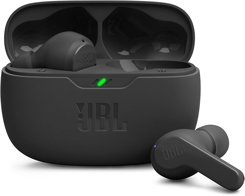 YBL Wave Beam In-Ear Wireless Earbuds with IP54 and IP2 Waterproofing, Hands-Free Calling and 32-Hour Battery Life, White