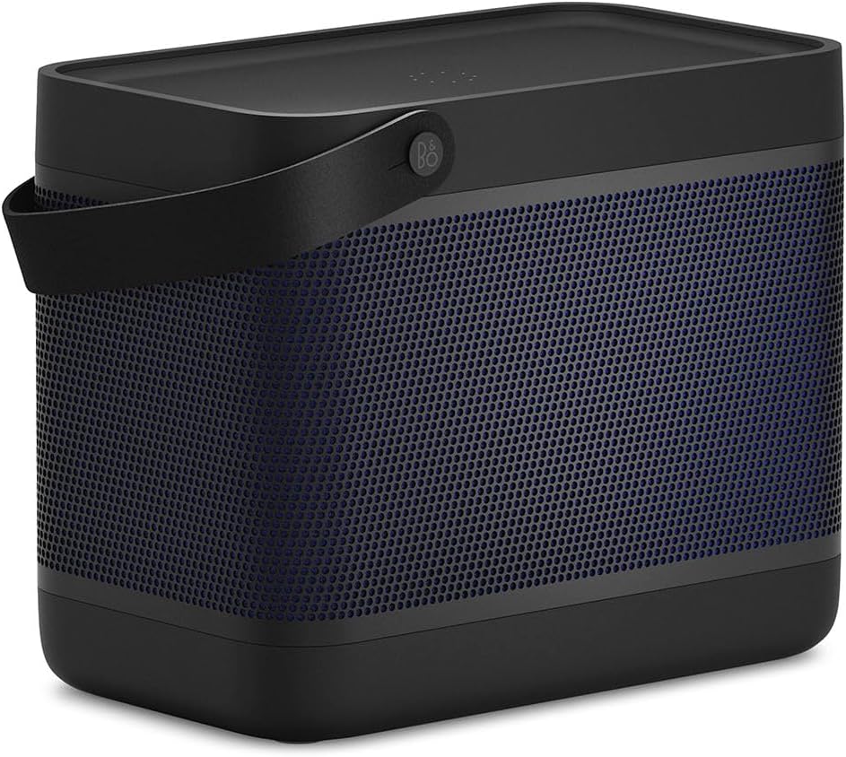 Bang & Olufsen Beolit 20 - Powerful Loud Wireless Home and Portable Bluetooth Speaker with 360 Degree Sound and Integrated Qi Wireless Phone Charging Pad - Black Anthracite