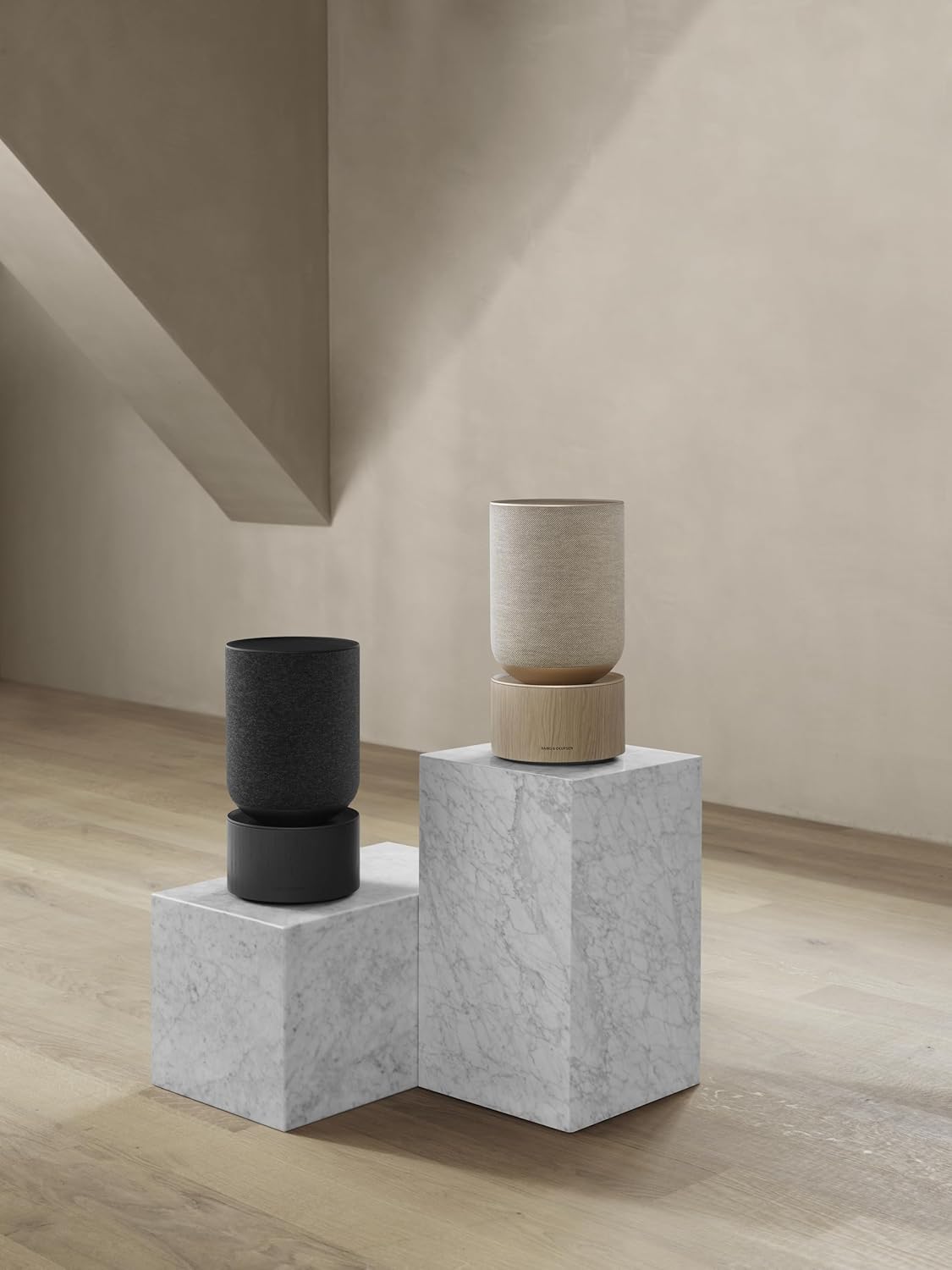 Bang & Olufsen Beosound Balance - Powerful WiFi and Bluetooth Home Speaker with 360 Degree Premium Sound, Design Awards Winner - Black Oak