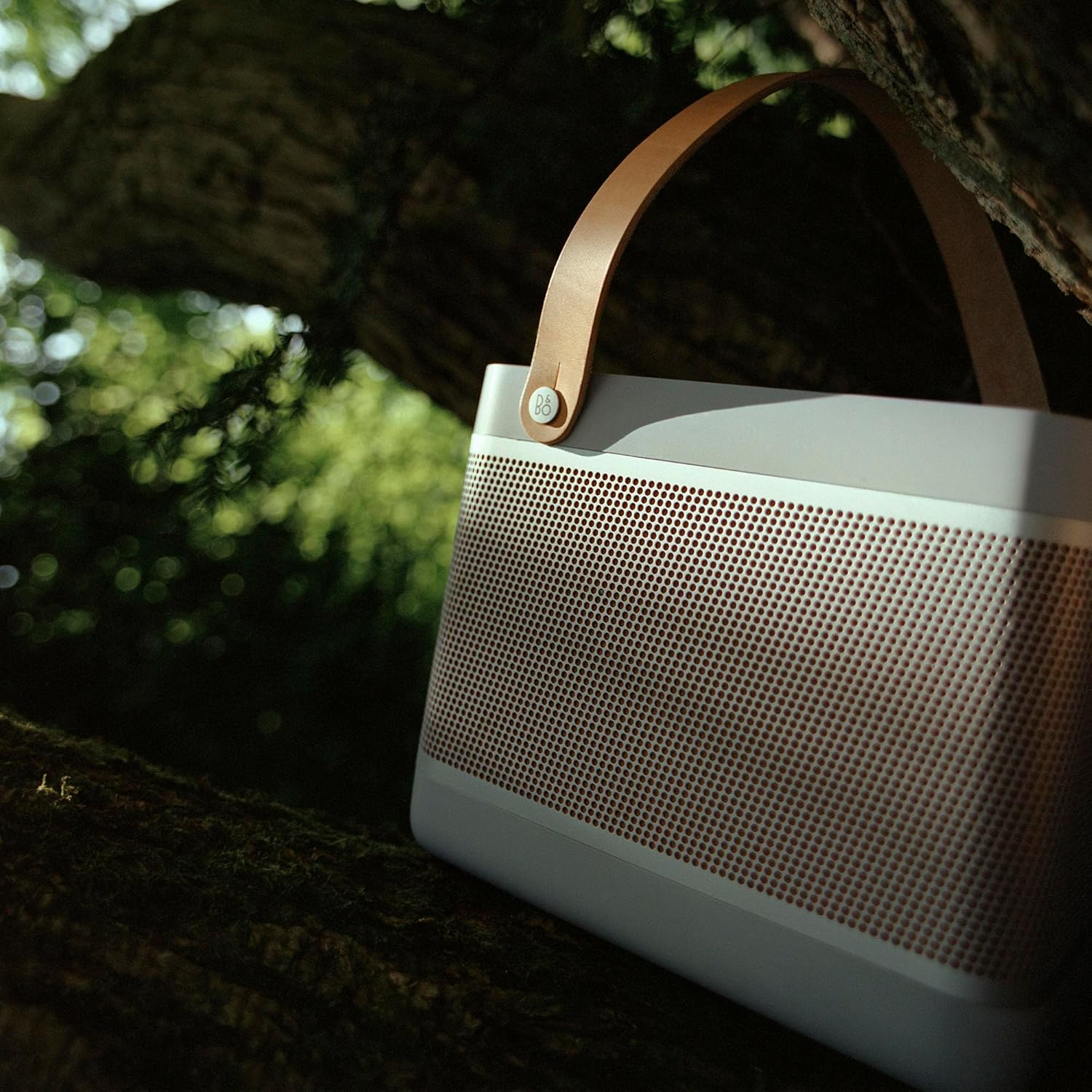 Bang & Olufsen Beolit 20 - Powerful Loud Wireless Home and Portable Bluetooth Speaker with 360 Degree Sound and Integrated Qi Wireless Phone Charging Pad - Gray Mist