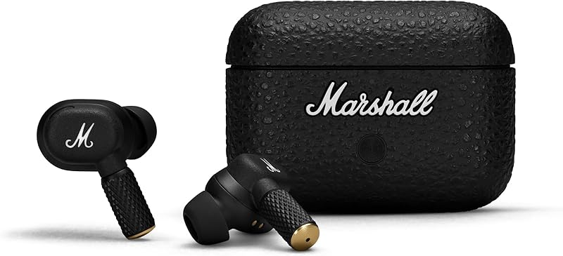 Marshall Motif II ANC - True Wireless Active Noise Cancelling Bluetooth Headphones, Earbuds, 30 Hours Playtime - Black