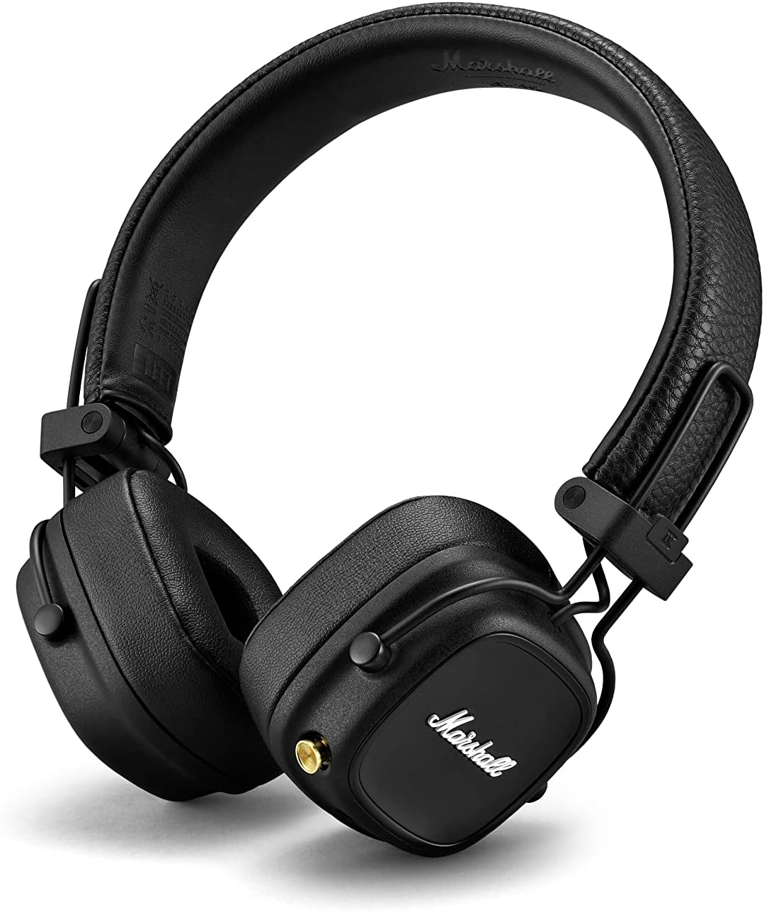 Marshall Major IV On-Ear Bluetooth Headphones, Wireless Earphones, Foldable, 80+ Hours Wireless Playtime - Black