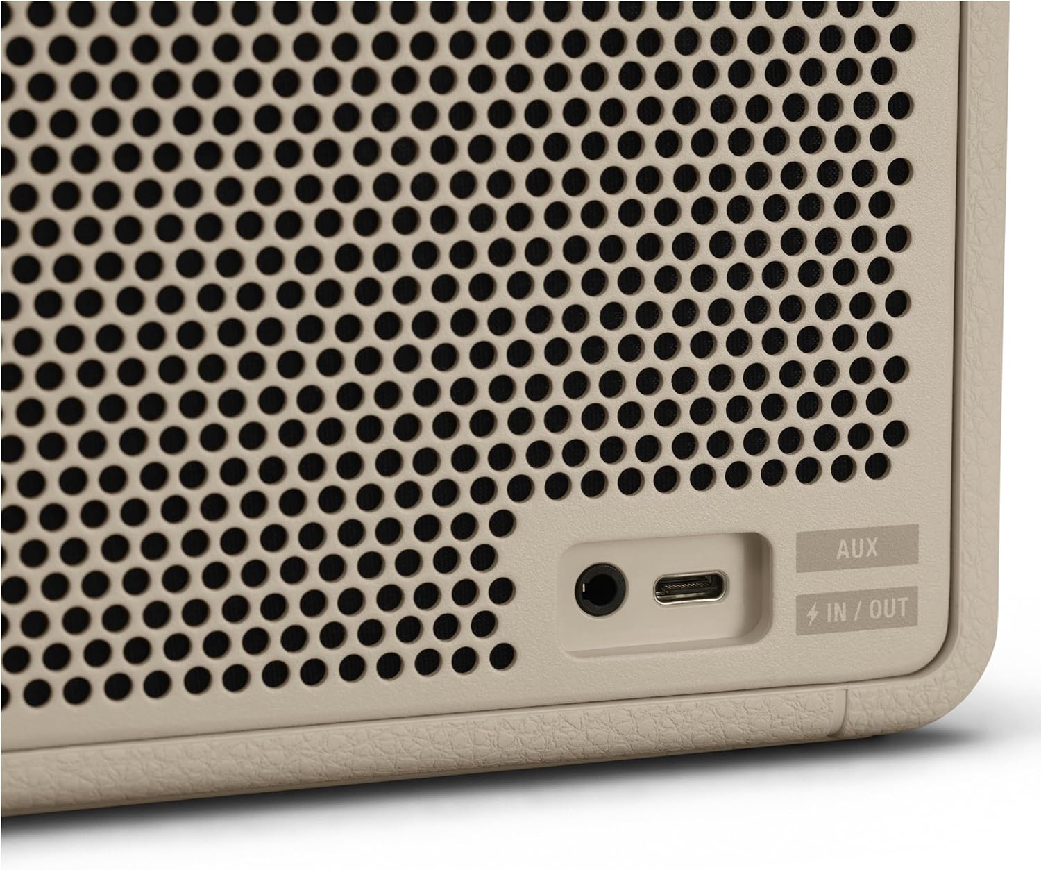 Marshall Middleton Bluetooth Wireless Portable Speaker, 20+ Hours Portable Playtime, Water Resistant IP67 - Cream