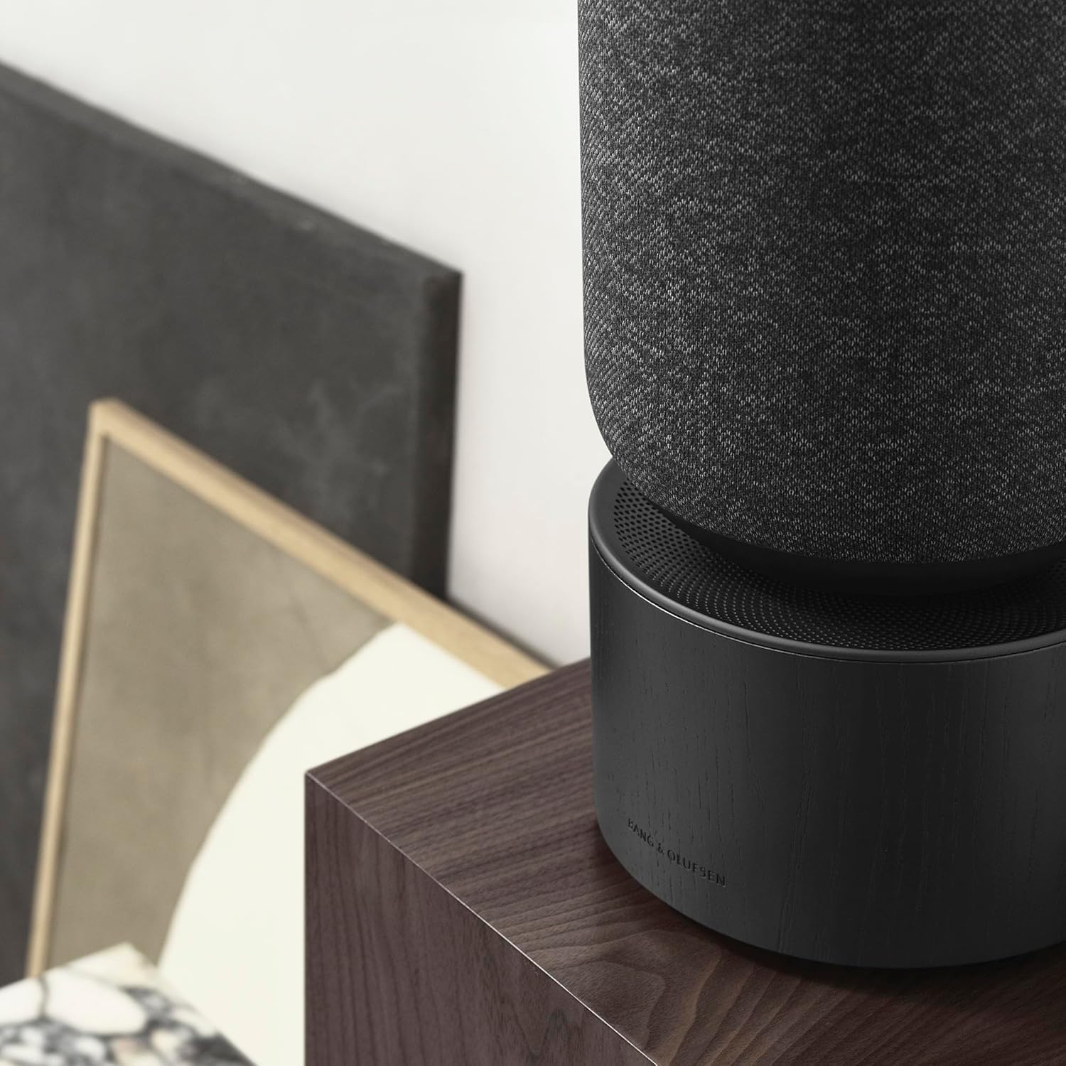 Bang & Olufsen Beosound Balance - Powerful WiFi and Bluetooth Home Speaker with 360 Degree Premium Sound, Design Awards Winner - Black Oak