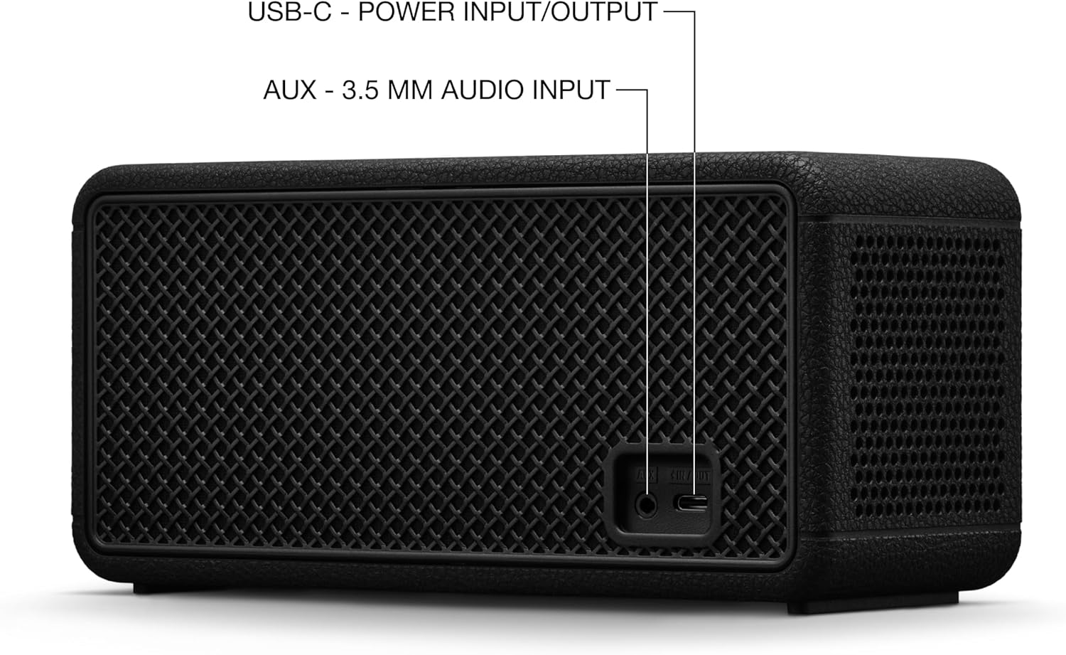 Marshall Middleton II Bluetooth Portable Speaker, 30+ hours of portable playtime, waterproof IP67 - Black & Brass