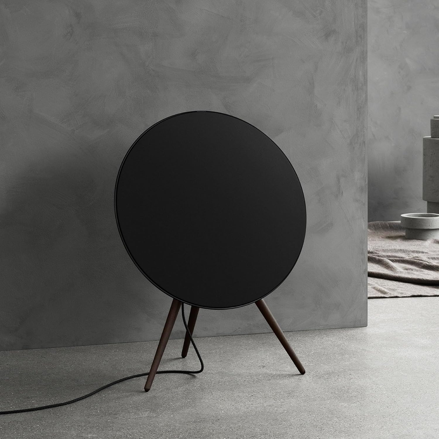 Bang & Olufsen Beosound A9 (5th Gen) - Iconic WiFi and Bluetooth Home Speaker with Room-filling Sound, Powerful Floorstanding Luxury Speaker and Oak Legs - Black Anthracite