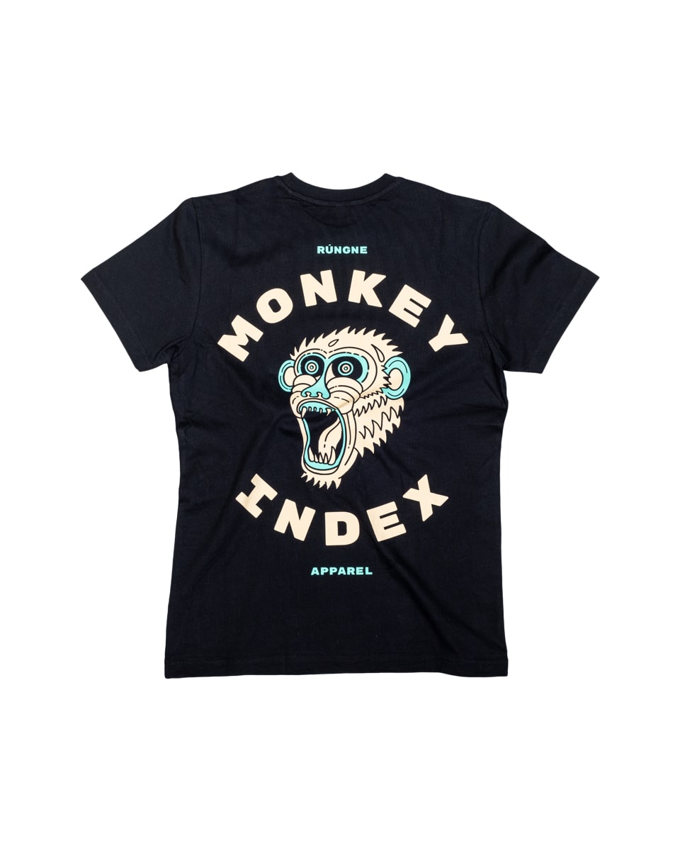 Rúngne Monkey Index Tee Regular Fit Black