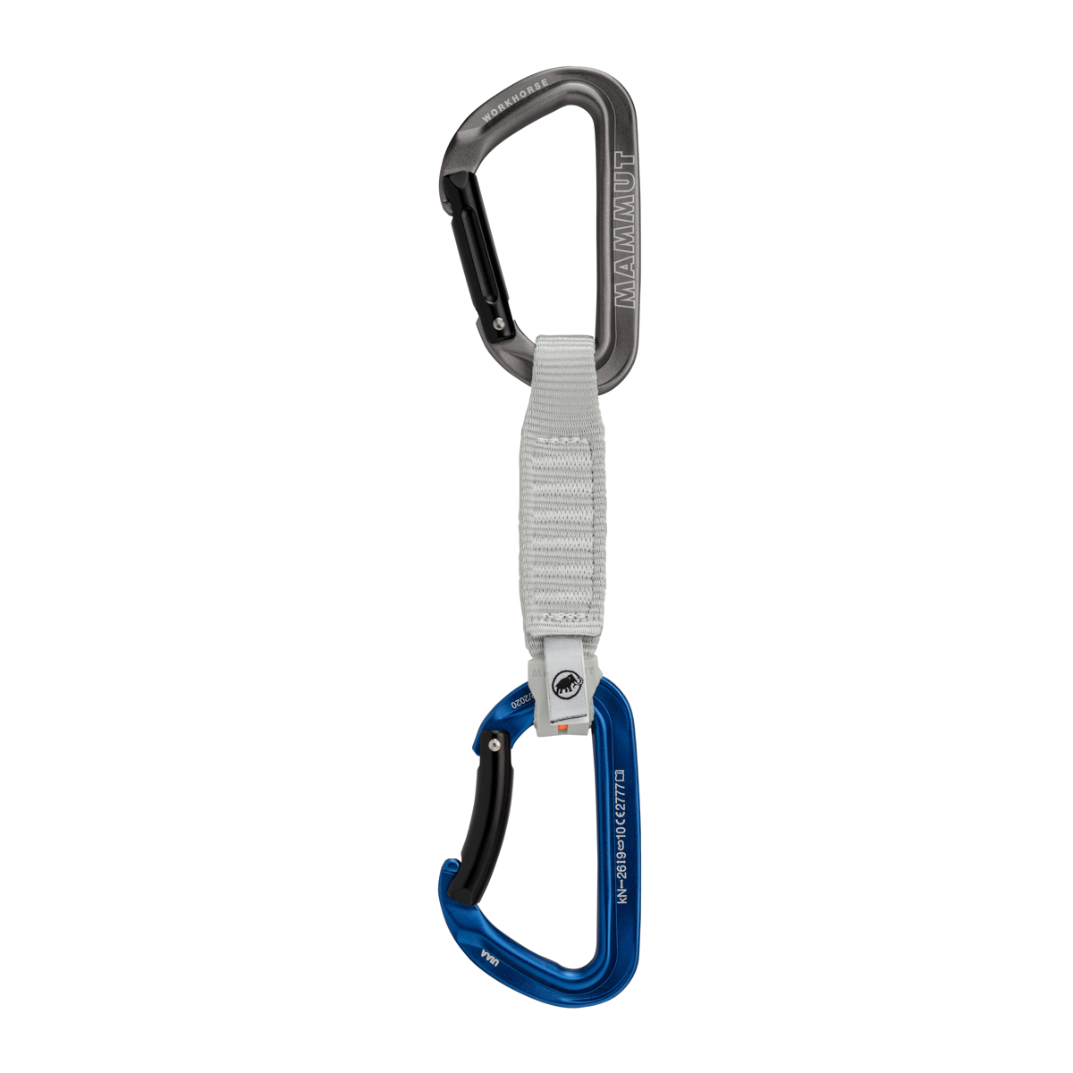 Mammut Workhorse Keylock 12 Cm Quickdraw Straight Gate/Bent Gate Key Lock
