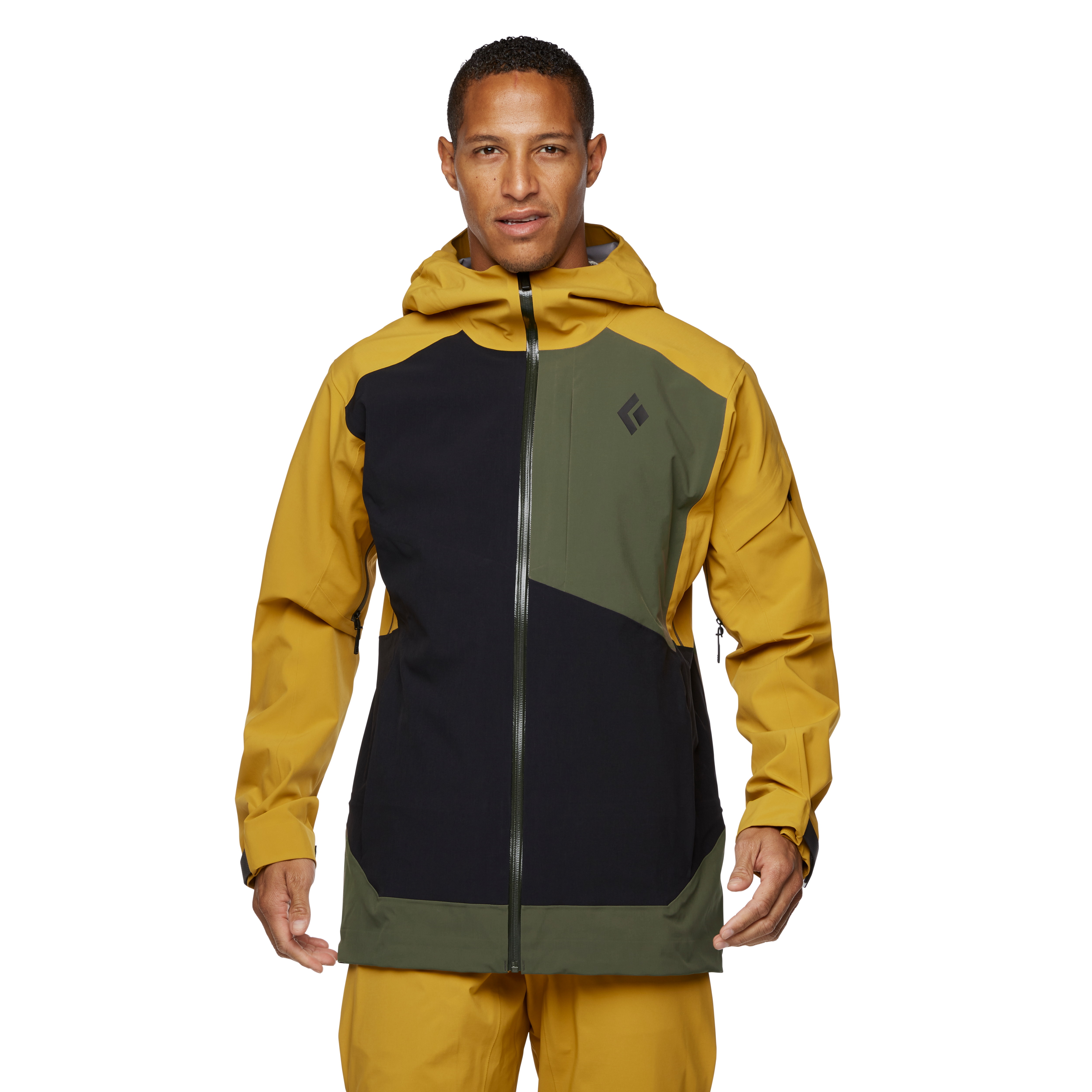 Black Diamond Men's Recon Stretch Ski Shell Jacket Amber/Tundra/Black