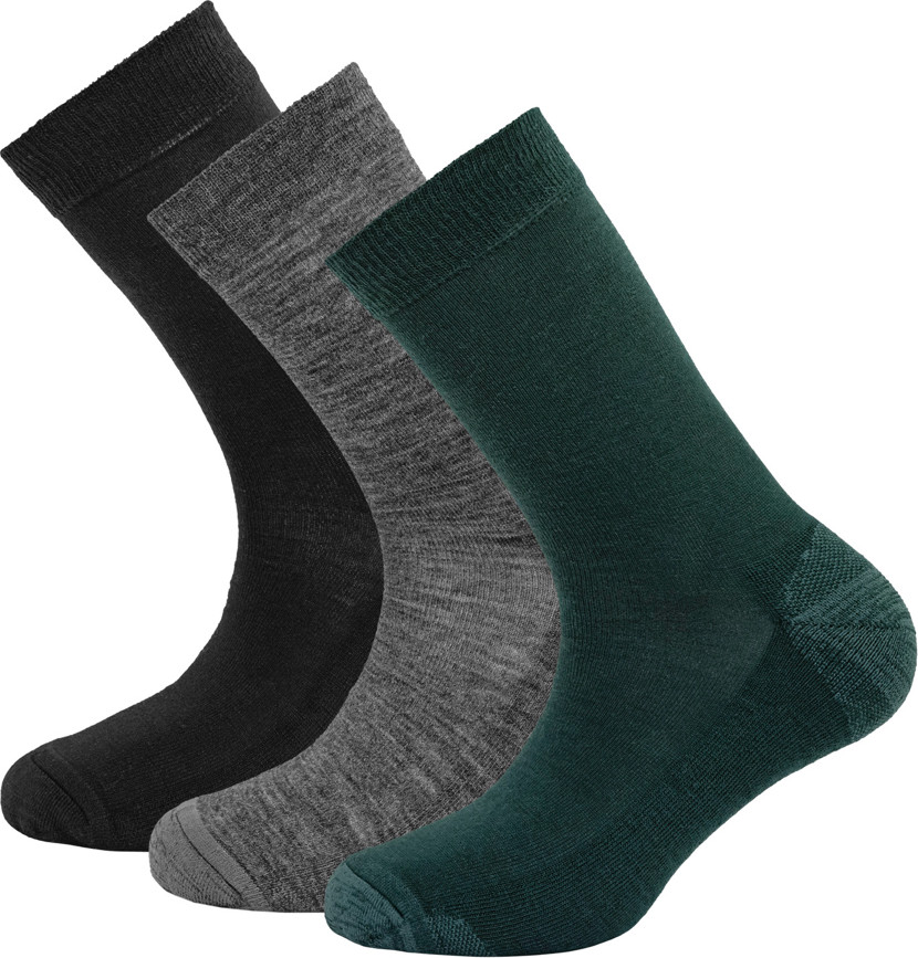 Devold Daily Merino Medium Sock 3pk Black