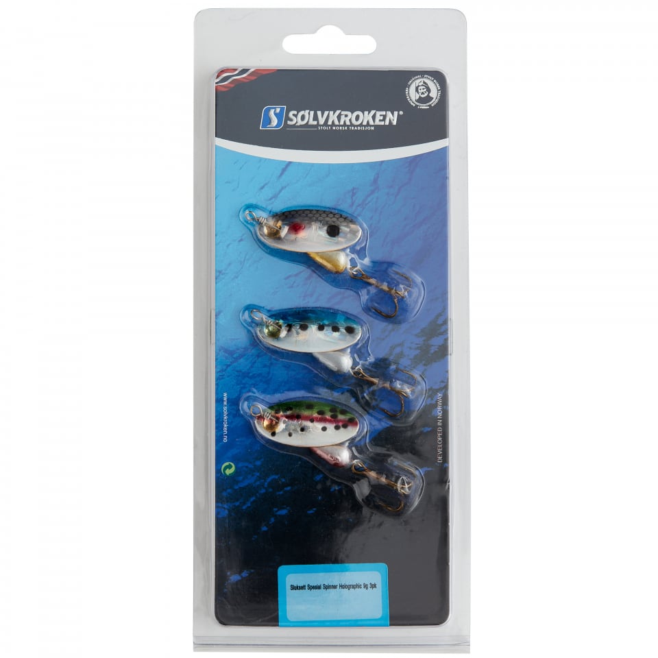 Sølvkroken SPESIAL SPINNER SLUKSETT HOLOGRAPHIC 9G
