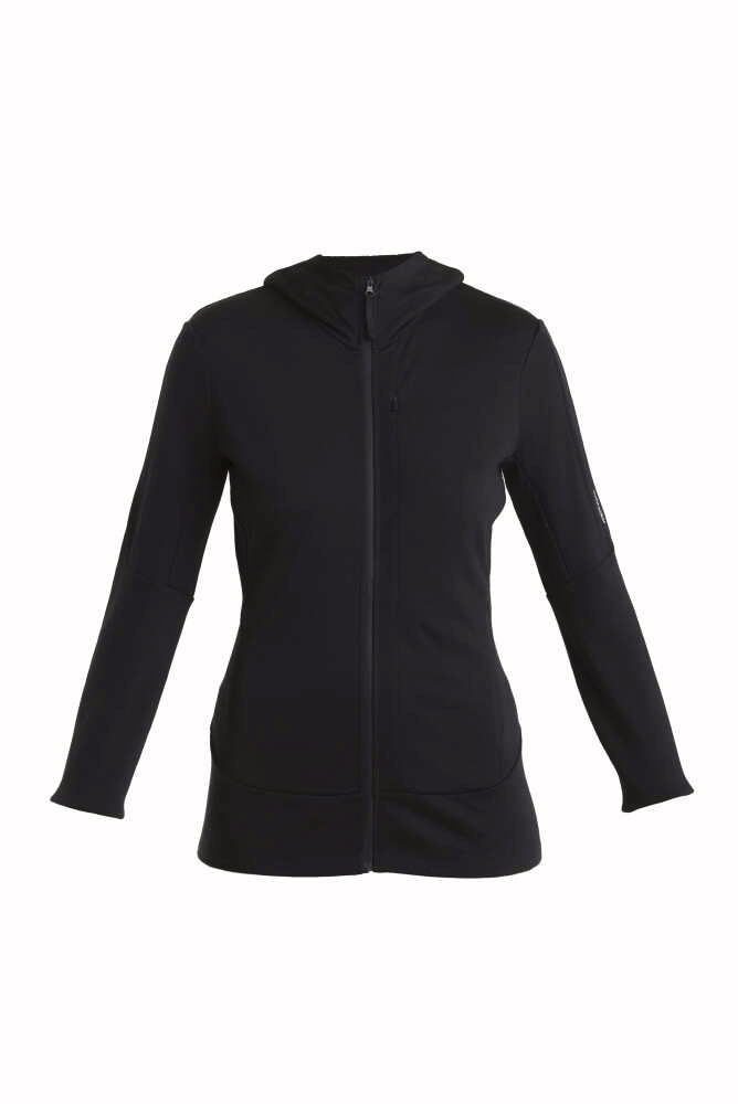 Icebreaker Women Merino 260 Quantum Iv Ls Zip Hoodie Black