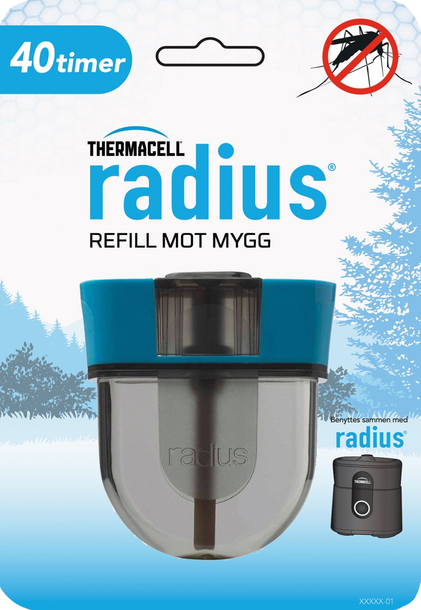 ThermaCELL Mot Mygg Refill Radius U/Gass 40 T