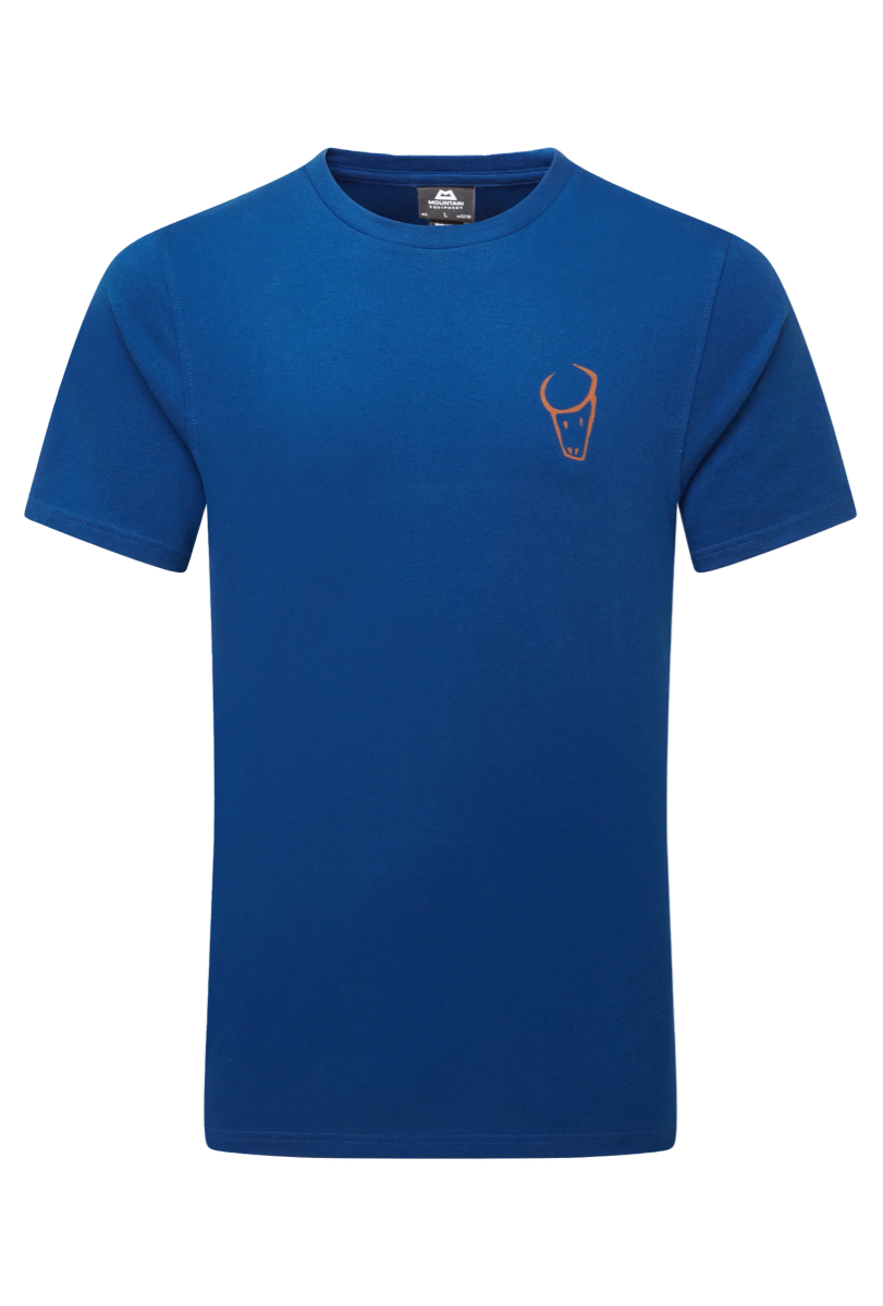 Mountain Equipment Yorik On Wire Mens Tee Admiral Blue