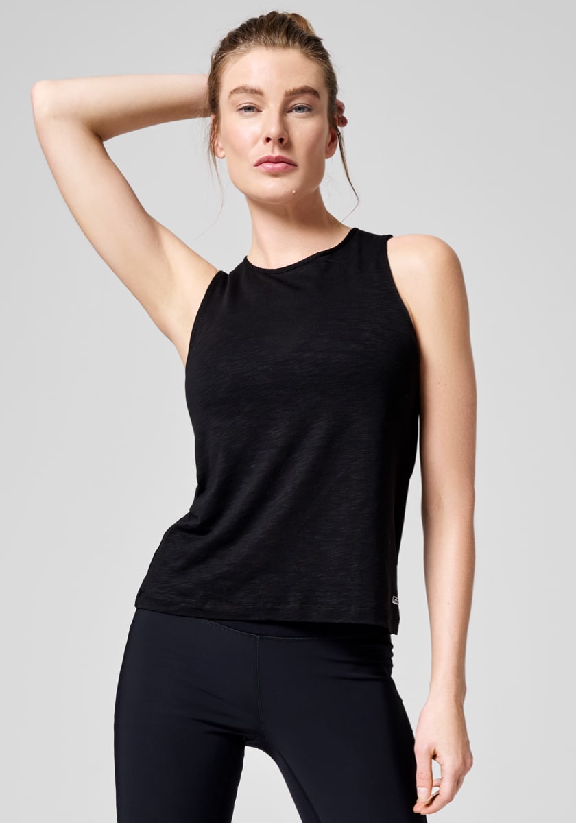 Casall Soft Texture Tank Black