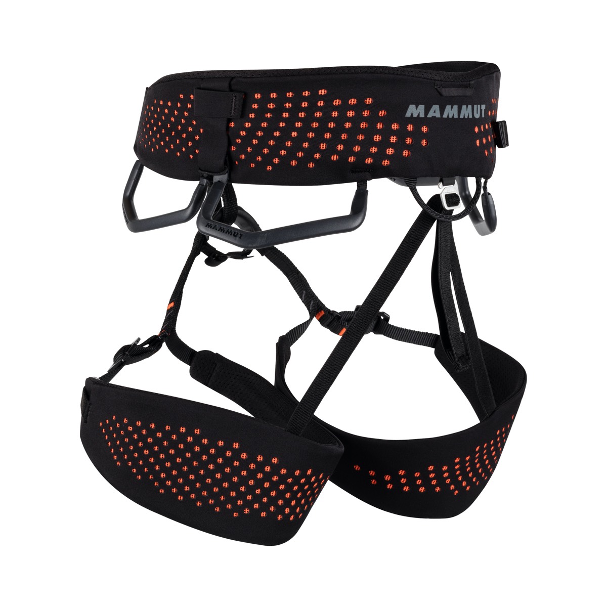 Mammut Comfort Fast Adjust Harness Men Black/Safety Orange