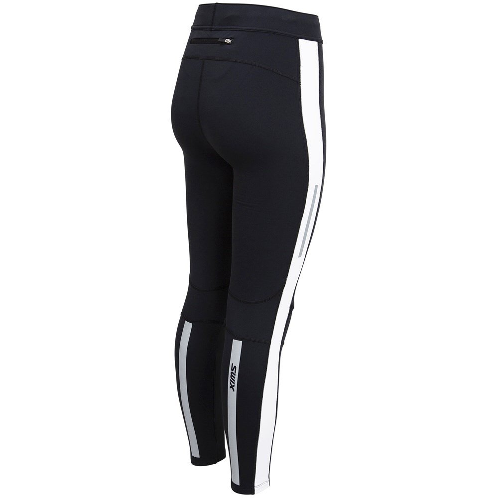 Swix Women's Focus Warm Tights Black/Bright White
