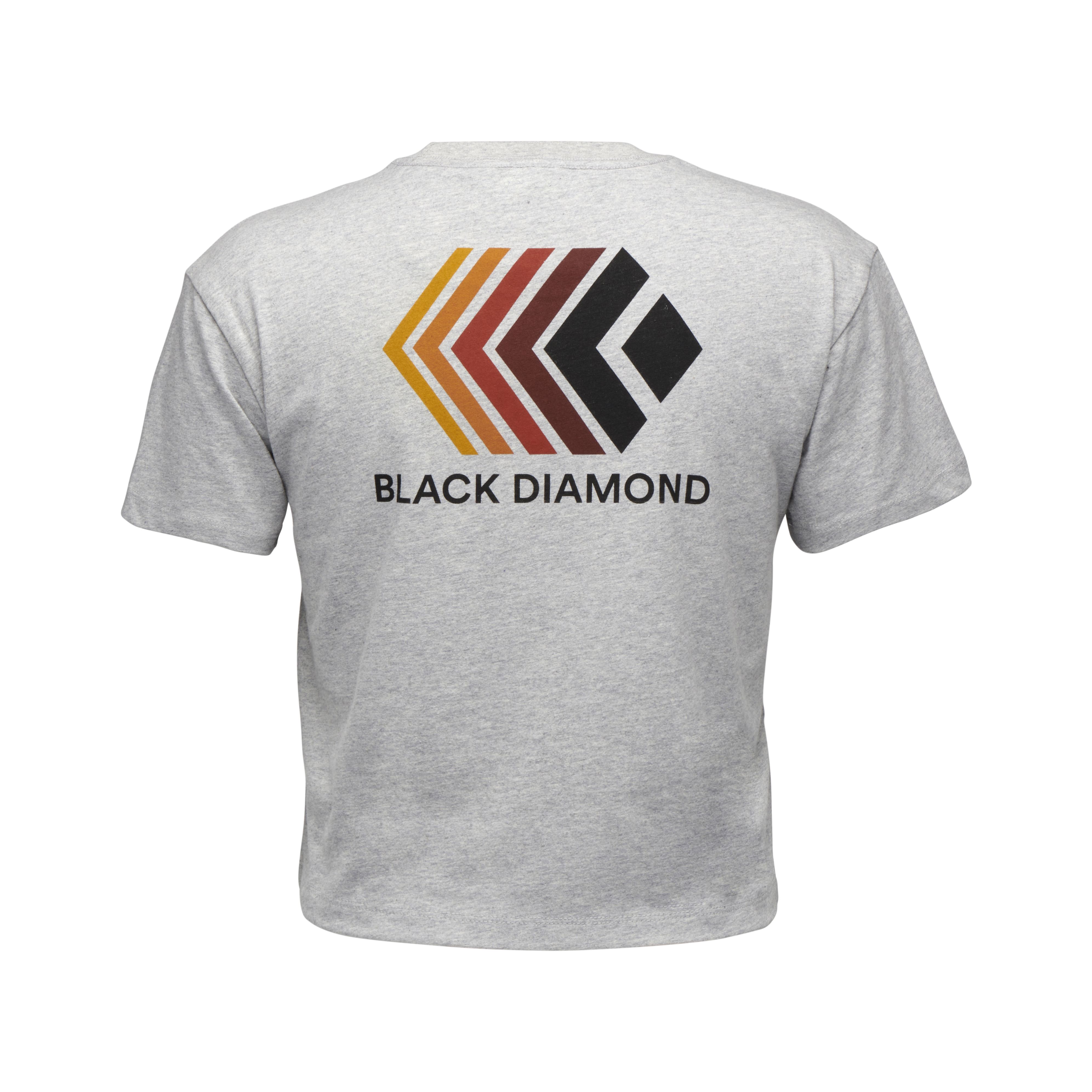 Black Diamond Women's Faded Crop SS Tee Nickel Heather