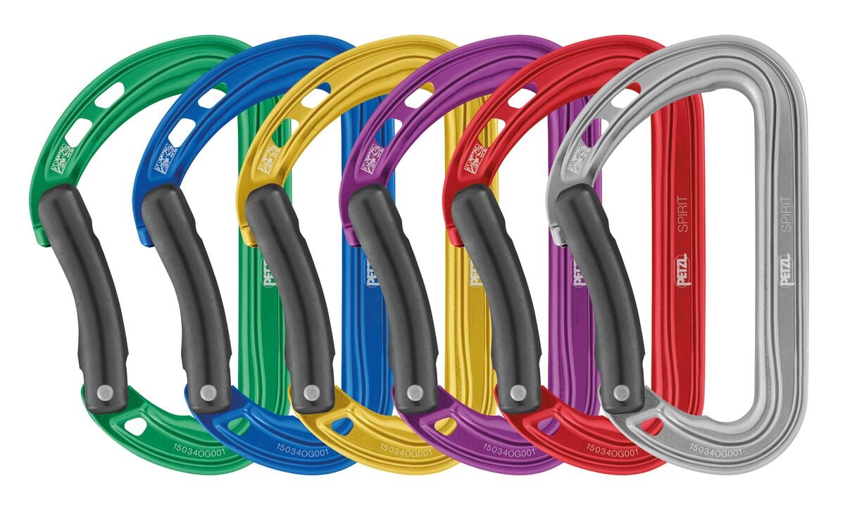 Petzl Spirit 6-Pack Blue/gray/violet/green/red/yellow