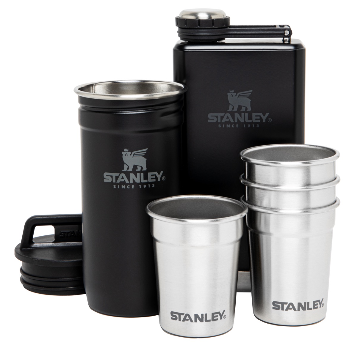 Stanley Adventure Shot + Flask Gift Set Hammertone Green