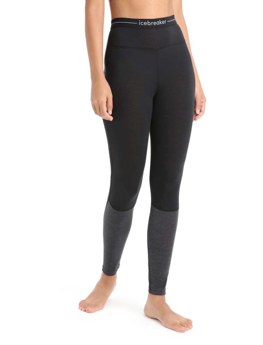 Icebreaker Women's 125 Zoneknit™ Leggings Black/Jet Heather/Cb