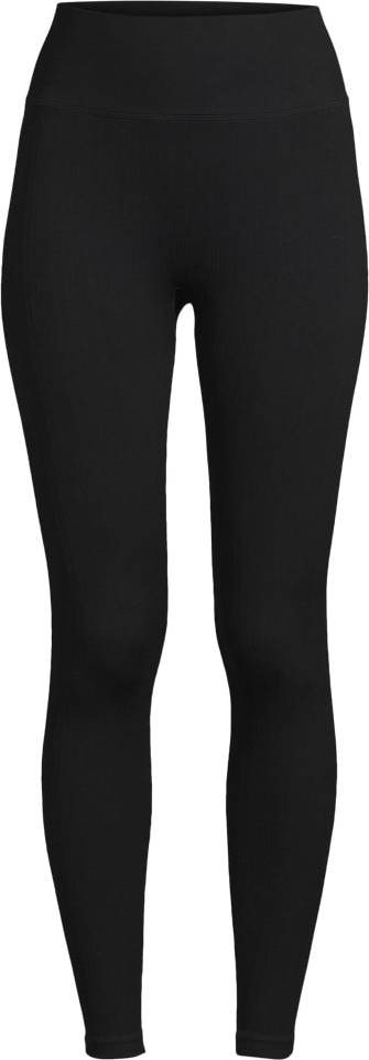 Casall Multi Rib Seamless High Waist Tights Black